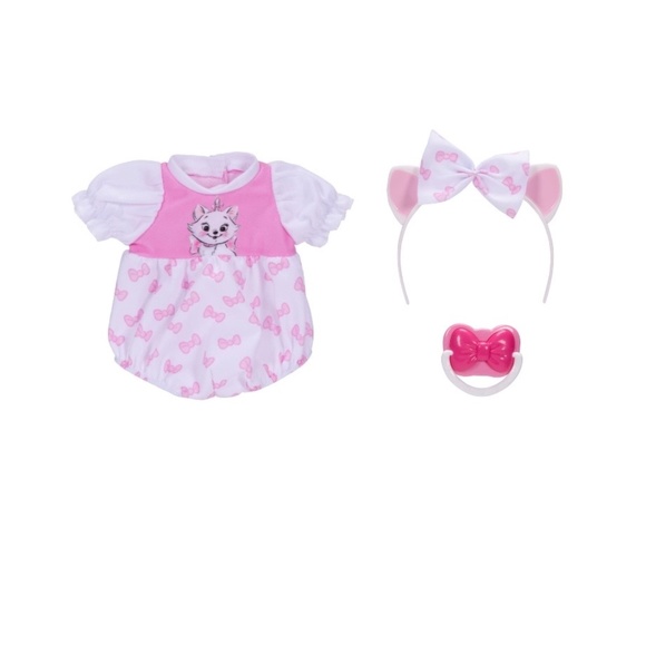 NEW Disney Darlings Deluxe Doll Marie Aristocats Outfit Clothes Pacifier Set - Picture 2 of 2